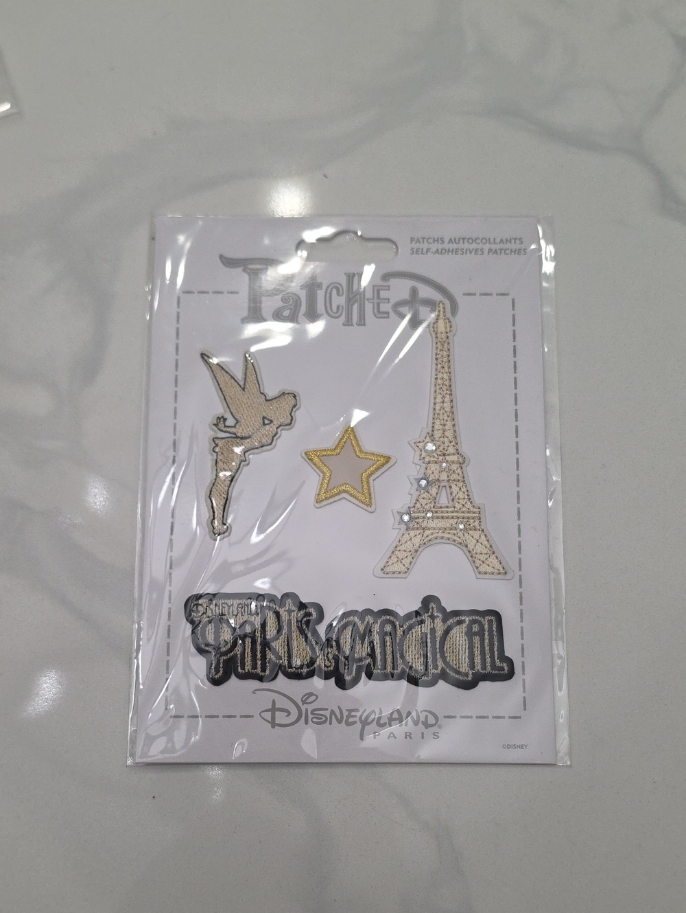 Disneyland Paris Patch Set - Gold & Black